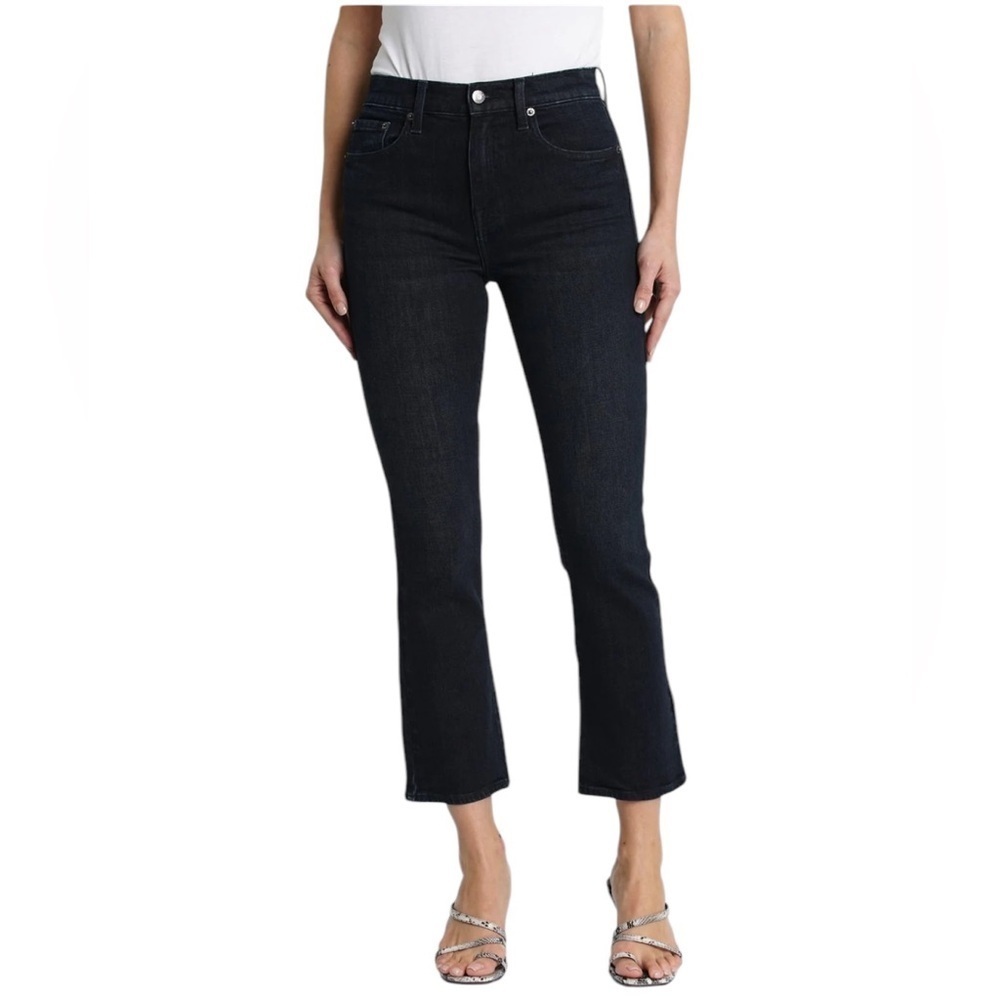 Pistola Lennox high rise crop boot jeans in Joy Ride wash dark wash